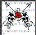 127 - Arrows with Rose