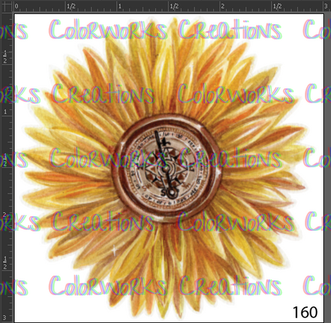 160 - Sunflower with Compass