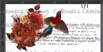 171 - Bird with Flowers and Text