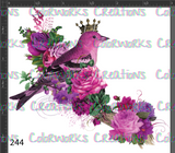 244 - Bird with Flowers