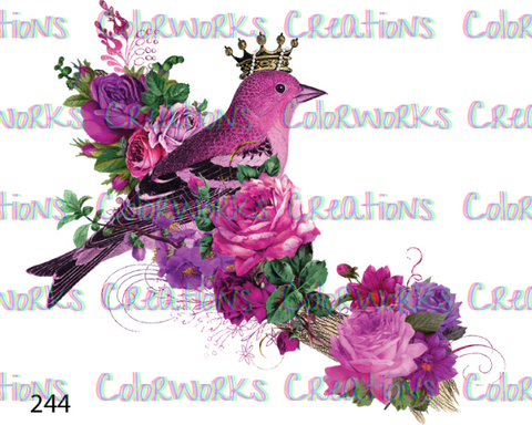 244 - Bird with Flowers