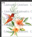 270 - Hummingbird with Flowers