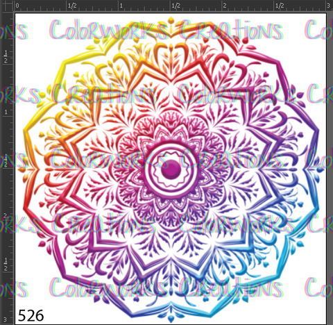 526 - Rainbow Mandala