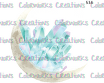 534 - Moon with Crystals