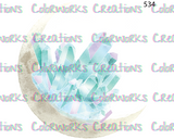 534 - Moon with Crystals