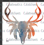 55 - Boho Deer Skull