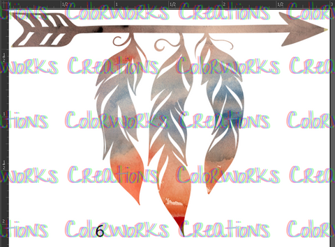 6 - Arrow with Feathers