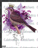 668 - Bird with Flowers