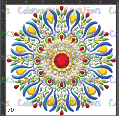 70 - Mandala with Gems