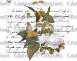 797 - Birds with Flowers and Text