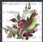 811 - Bird with Flowers