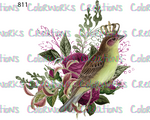 811 - Bird with Flowers