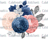 902 - Floral Bouquet with Text